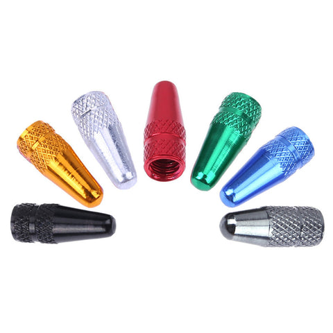 Aluminum Alloy Bicycle Presta Valve Caps High Pressure