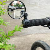 Bicycle Rearview Handlebar Mirrors-Silicone Handle Rearview Mirror