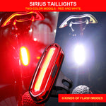 Bicycle Rear Light Cycling LED Taillight USB Rechargeable Waterproof