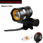 15000LM T6 USB Rear Light Adjustable Bicycle Light