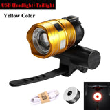 15000LM T6 USB Rear Light Adjustable Bicycle Light