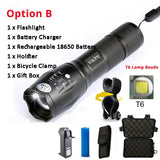 Bicycle Light 10000 Lumens Front Light Bike Light Torch Waterproof ZOOM Flashlight
