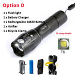 Bicycle Light 10000 Lumens Front Light Bike Light Torch Waterproof ZOOM Flashlight