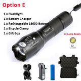 Bicycle Light 10000 Lumens Front Light Bike Light Torch Waterproof ZOOM Flashlight