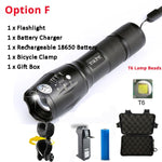 Bicycle Light 10000 Lumens Front Light Bike Light Torch Waterproof ZOOM Flashlight