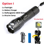 Bicycle Light 10000 Lumens Front Light Bike Light Torch Waterproof ZOOM Flashlight