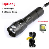 Bicycle Light 10000 Lumens Front Light Bike Light Torch Waterproof ZOOM Flashlight