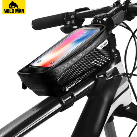 Bike Bag  Waterproof Front Bag 6.2inch Mobile Phone Case Bicycle